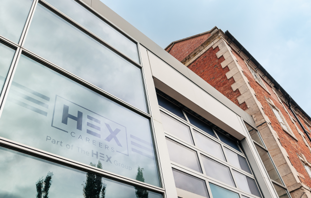 HEX Careers Window Branding